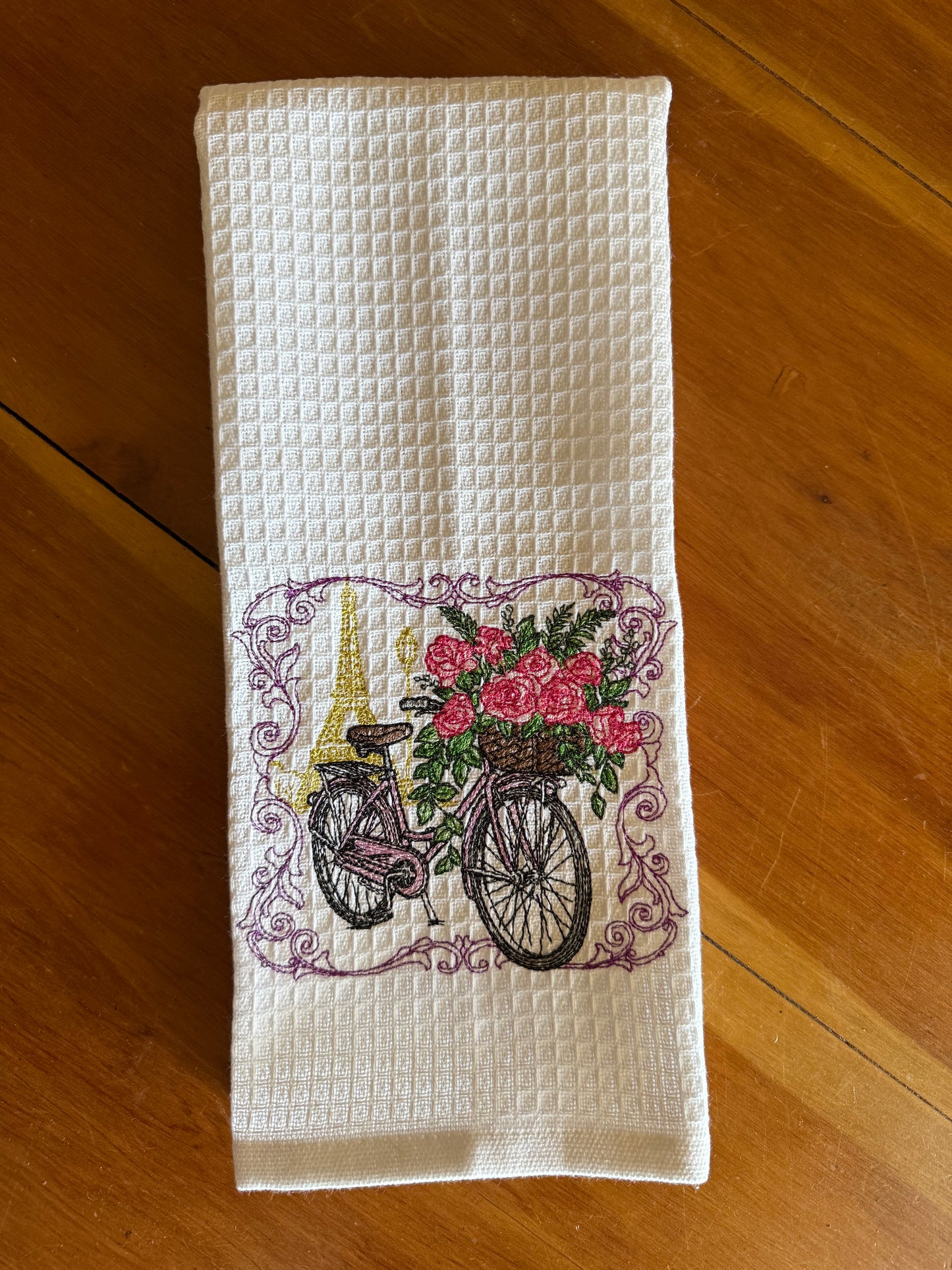 Paris Bicycle kitchen towel