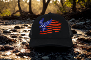 Veteran Cap Eagle & Flag