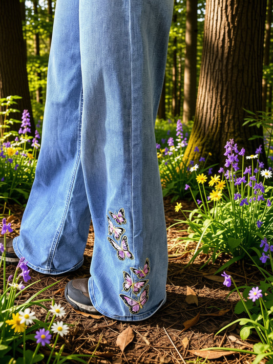 Jeans with Butterfly trio