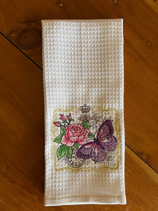 French Butterfly Kitchen towel