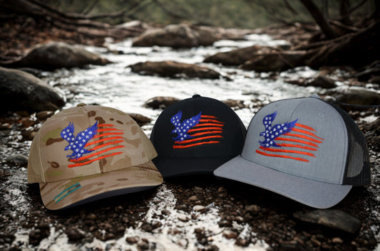 Veteran Cap Eagle & Flag