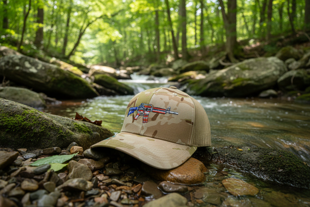 Veteran Cap Gun with flag color