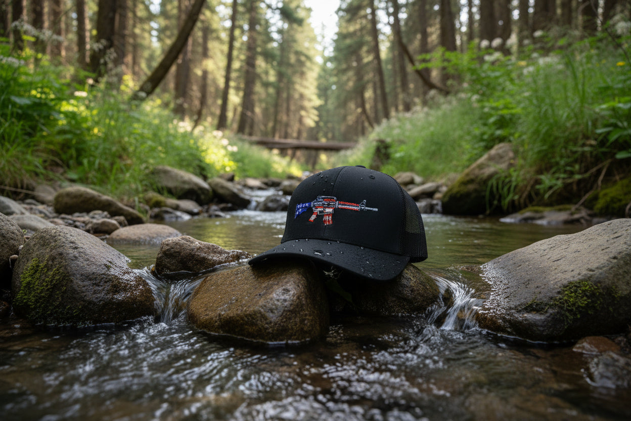 Veteran Cap Gun with flag color