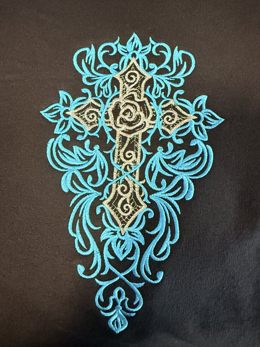 Gothic Gala Cross Hoodie
