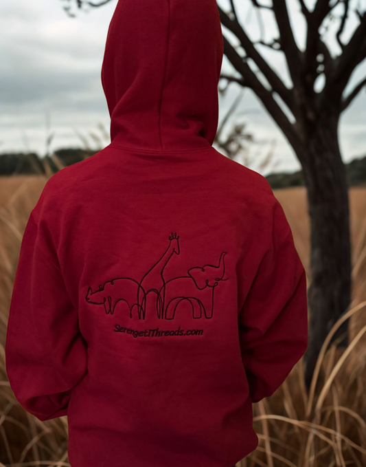 Line Animal Hoodie
