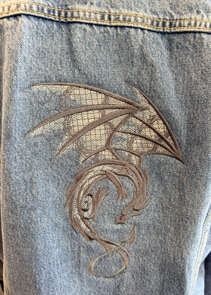 Denim Jacket Dark Creatures Dragon