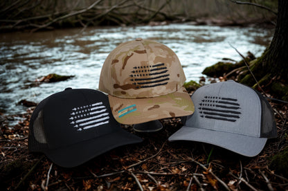 Veteran Cap - Jet flag