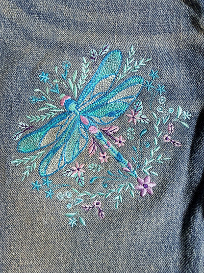 Jeans with Dragonfly pocket