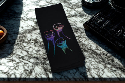 Ostrich Trio Kitchen towel
