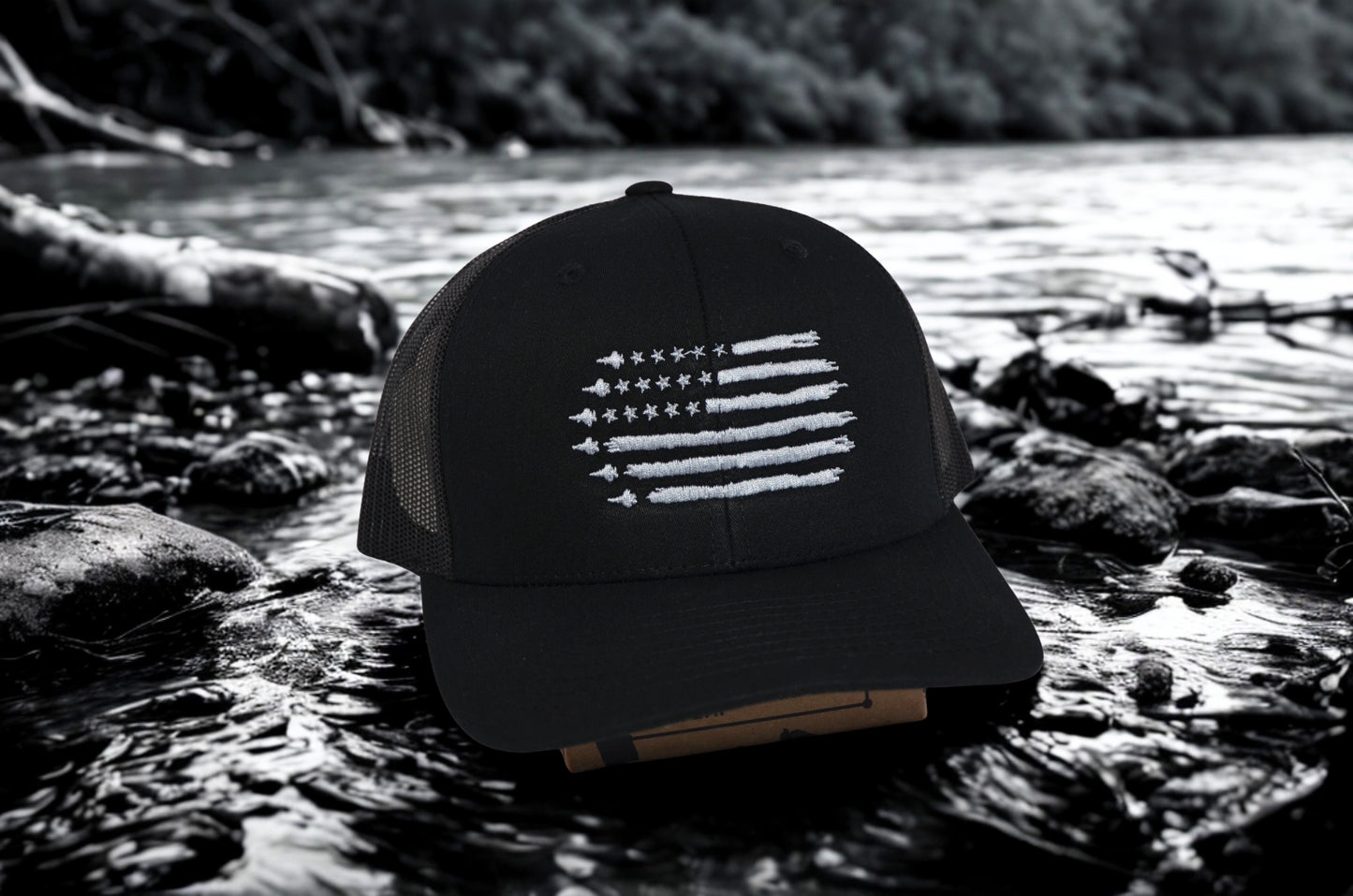 Veteran Cap - Jet flag