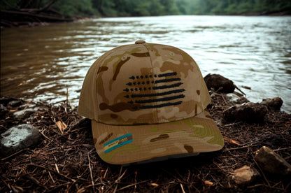 Veteran Cap - Jet flag