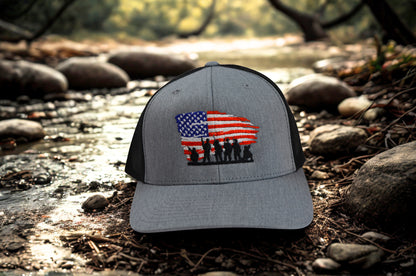 Veteran Cap Soldiers & Flag