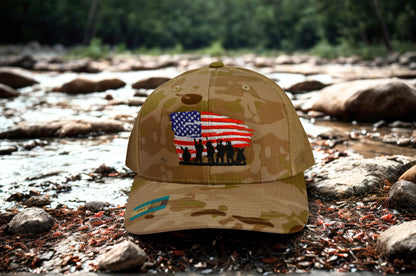 Veteran Cap Soldiers & Flag